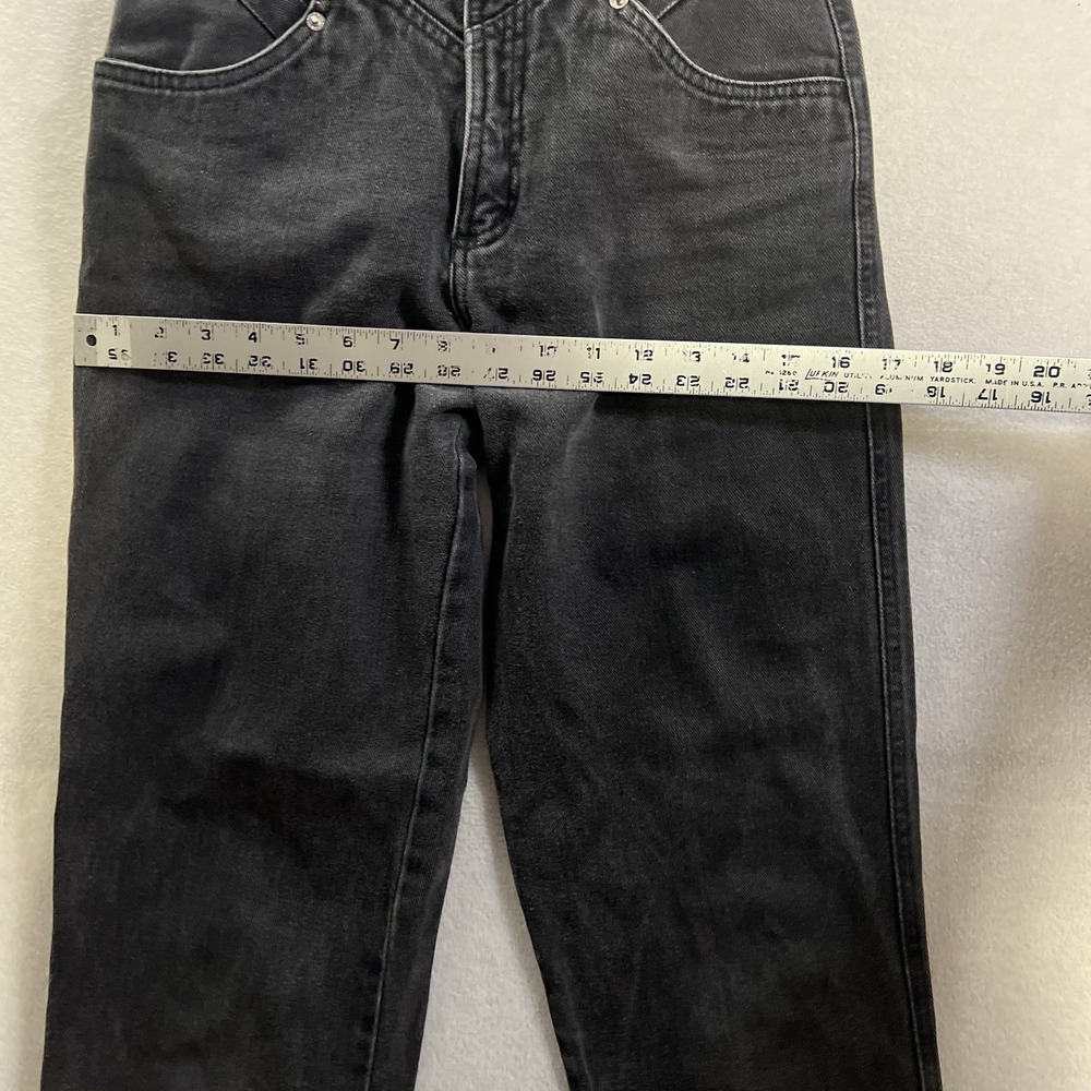 Vintage Rockies Denim Jeans Women's 27/5 Black Denim High Rise Western 430215 - Picture 6 of 9